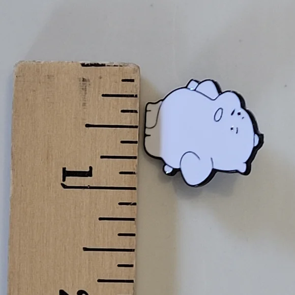 WE BARE BEARS Grumpy ICE BEAR Enamel Pin - Picture 3 of 9